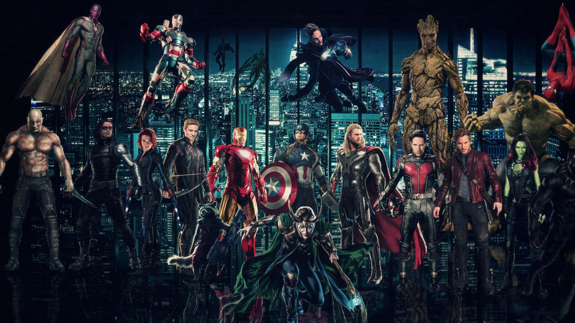 Enjoy The Marvel Experience On Your Laptop. Wallpaper