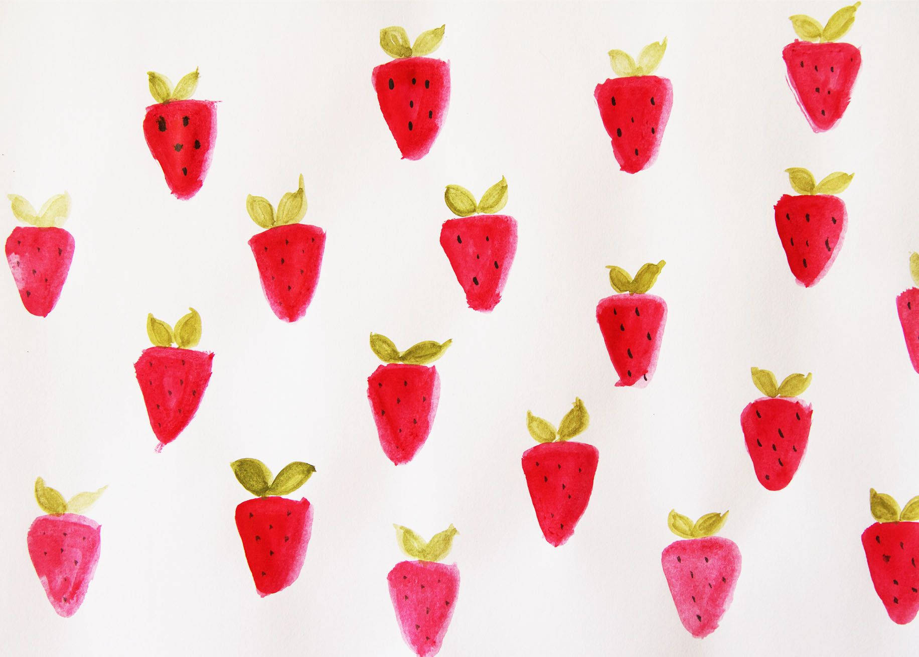 Enjoy The Sweet Summer With Seasonal Strawberries Wallpaper