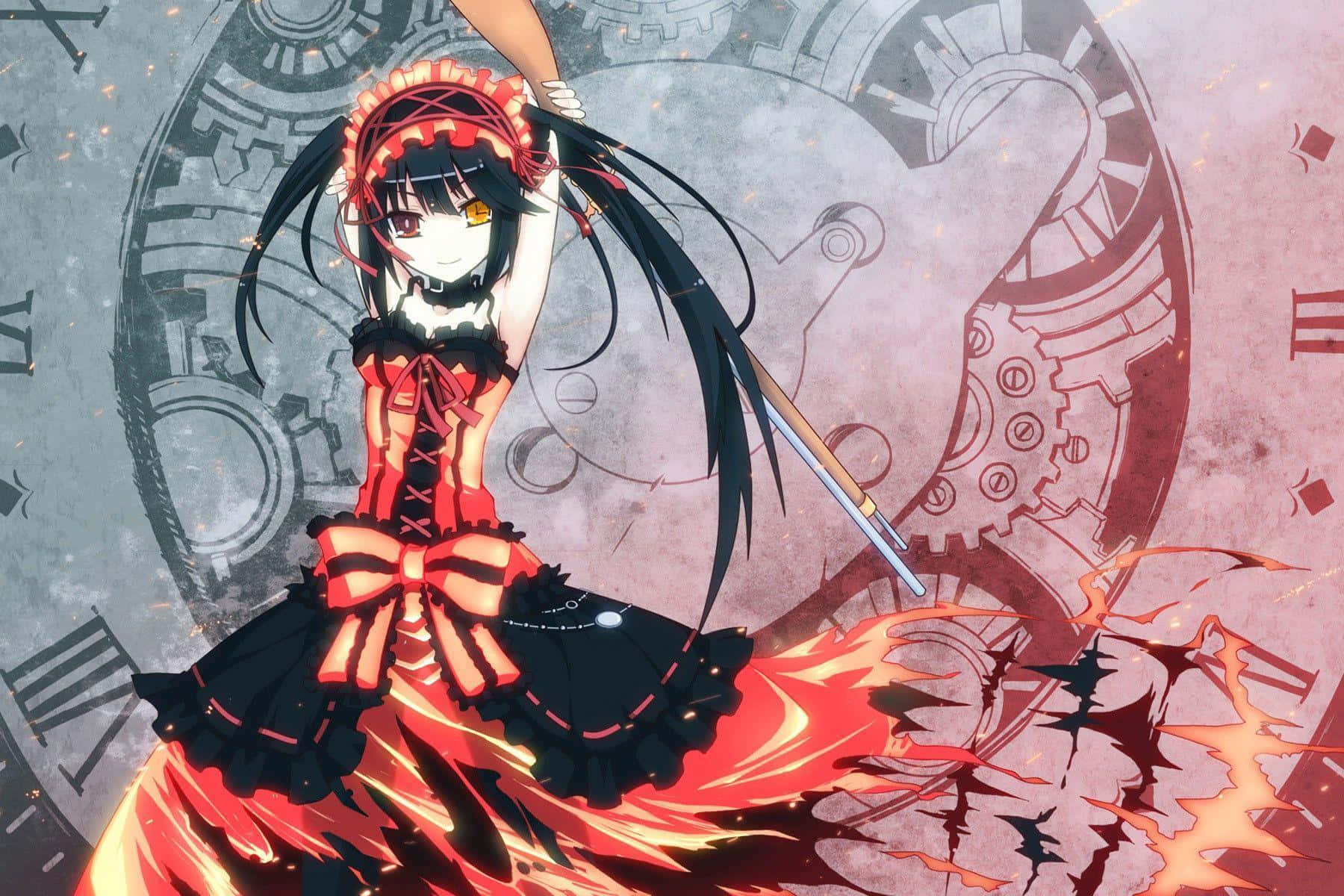 Enjoy The Thrilling Adventures Of Date A Live Wallpaper