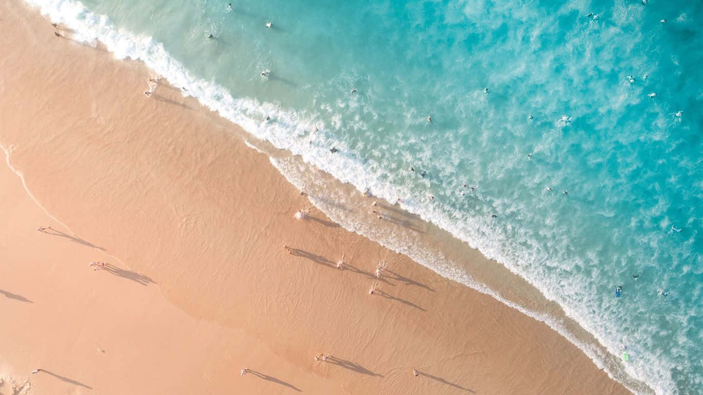 📸 Enjoy The Tranquility Of A Peaceful Beach Day Wallpaper