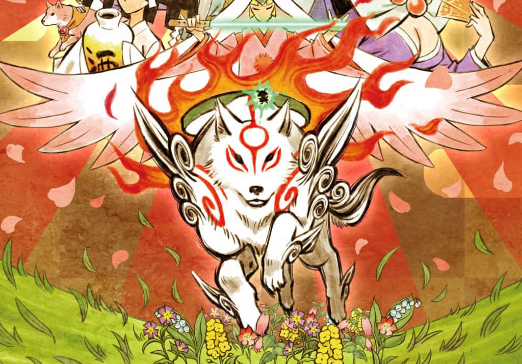 Enjoy The Visually Stunning Adventures Of Okami Hd Wallpaper