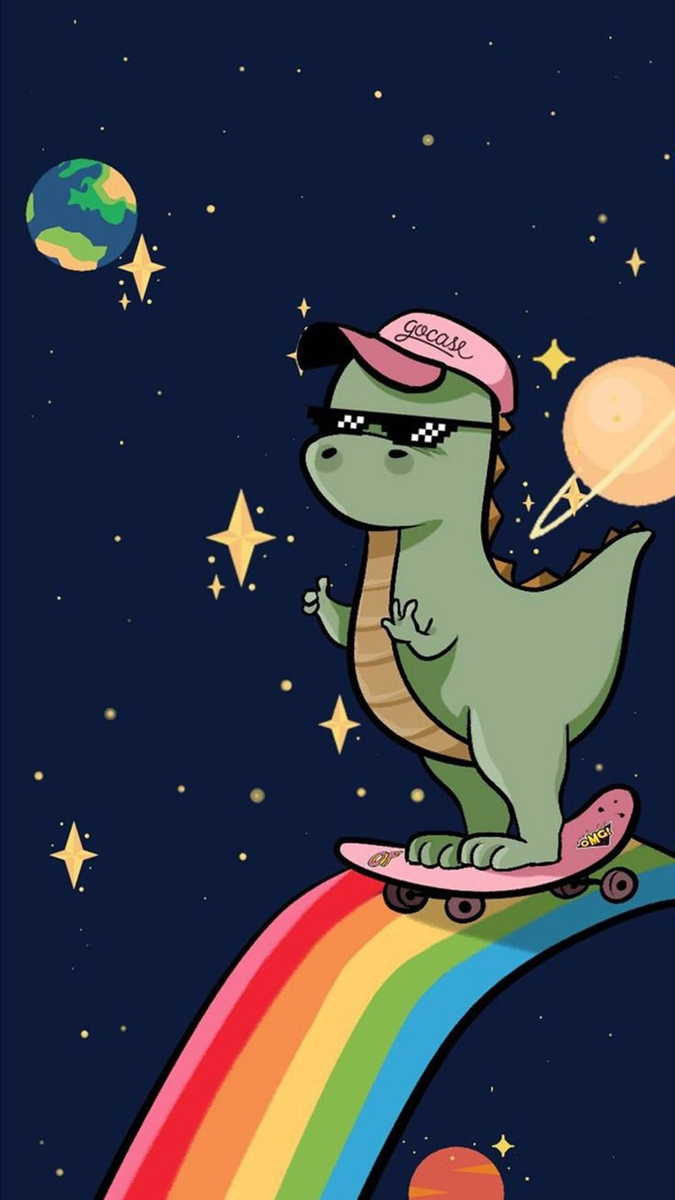 Enjoy Your Day With This Fun And Cute Dinosaur Iphone Wallpaper