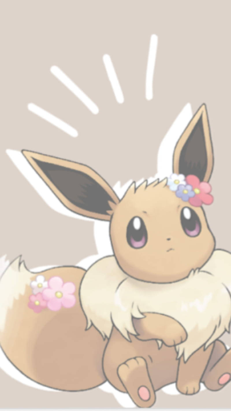 Enjoy Your Favorite Games On Your Iphone With The Popular Eevee Character! Wallpaper