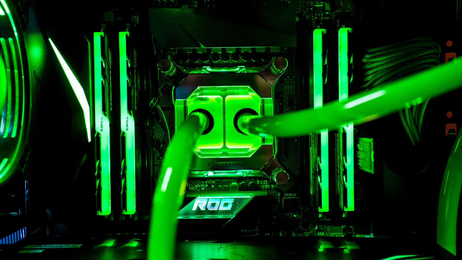 Enjoy Your Virtual World With This Beautiful Green Aesthetic Desktop Wallpaper