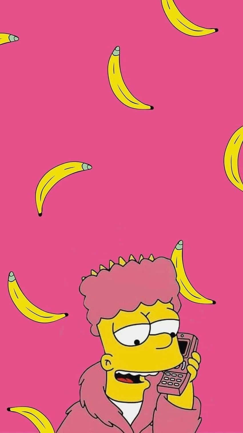 Enjoying The Bart Simpson Aesthetic Wallpaper