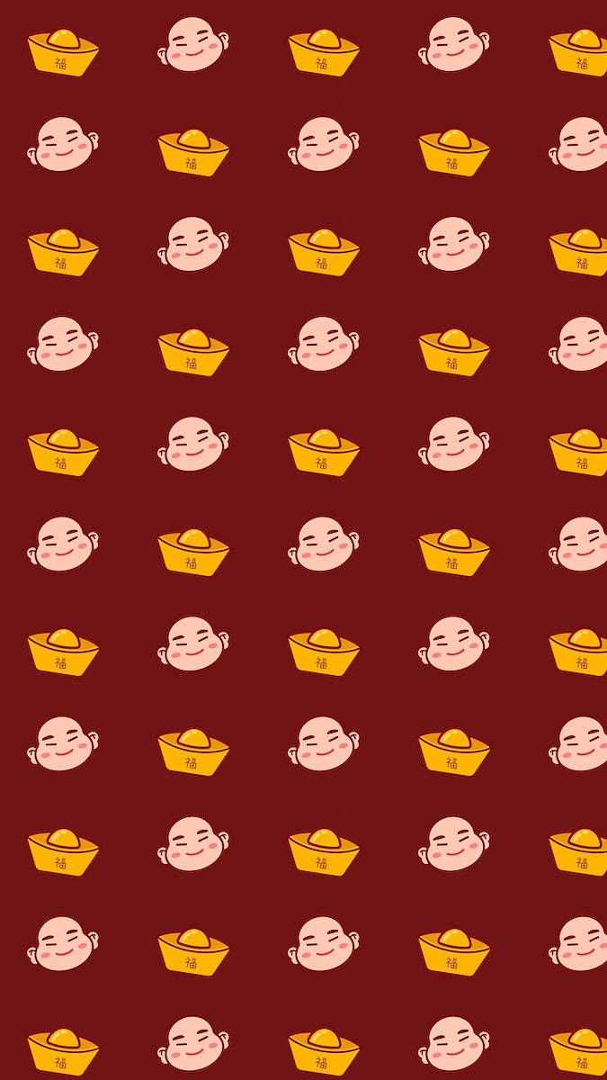 Enlightened Smile: The Laughing Buddha With Fortune Cookie Wallpaper