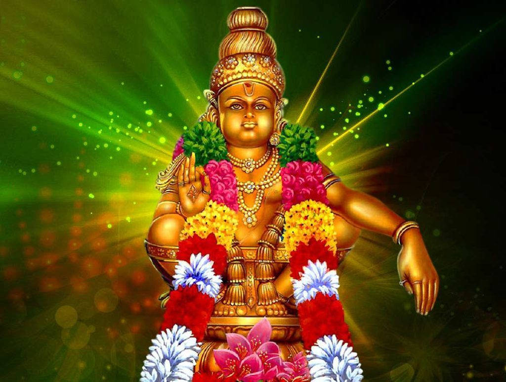 Enlightening Image Of Lord Ayyappa Wallpaper