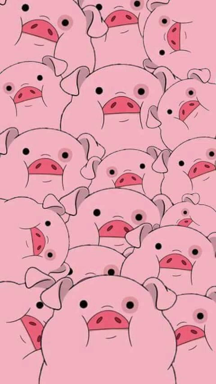 Enthralling Piggy Pattern Wallpaper Wallpaper