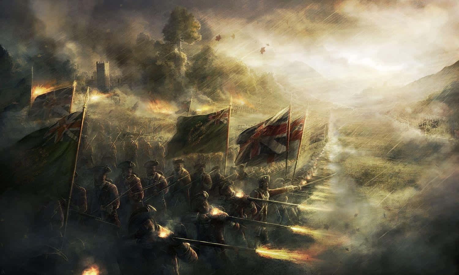 Epic Battle - Dwarfs Ready To Take On The Enemy! Wallpaper