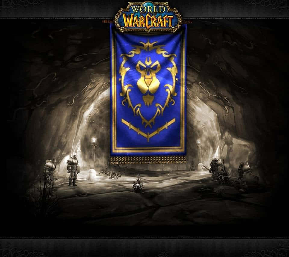 Epic Battle Scene From World Of Warcraft Alliance Wallpaper