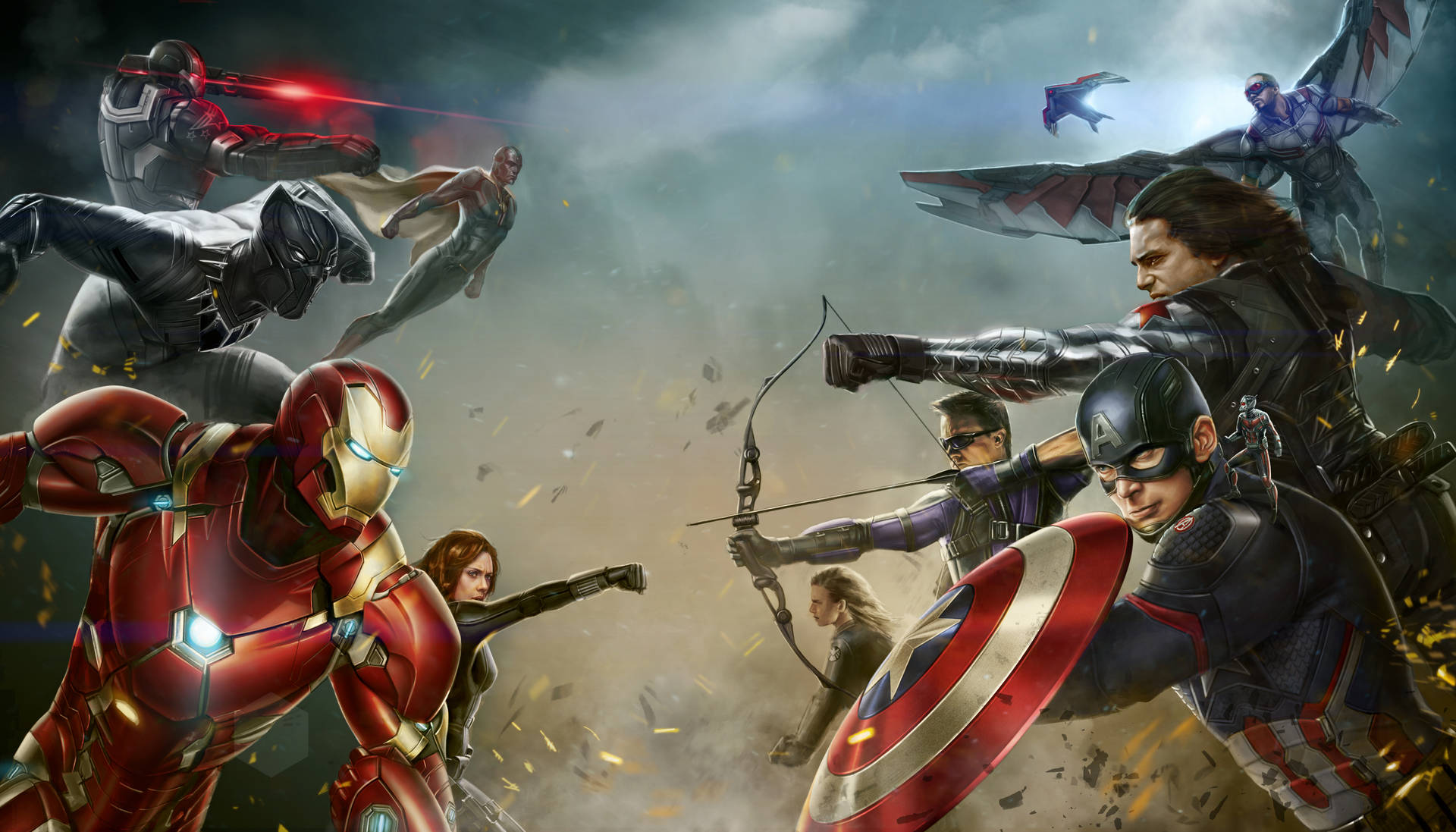 Epic Marvel Heroes Laptop Display Wallpaper