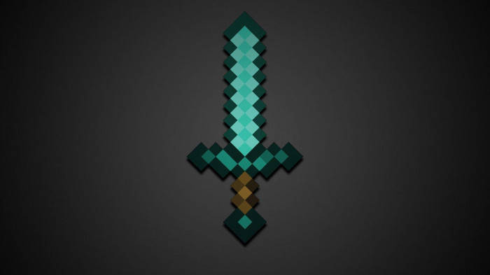 Epic Minecraft Diamond Sword Wallpaper
