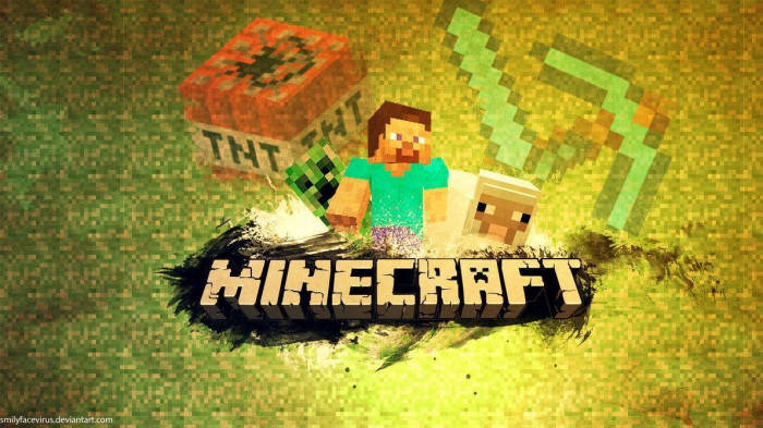 Epic Minecraft Sheep And Tnt Wallpaper