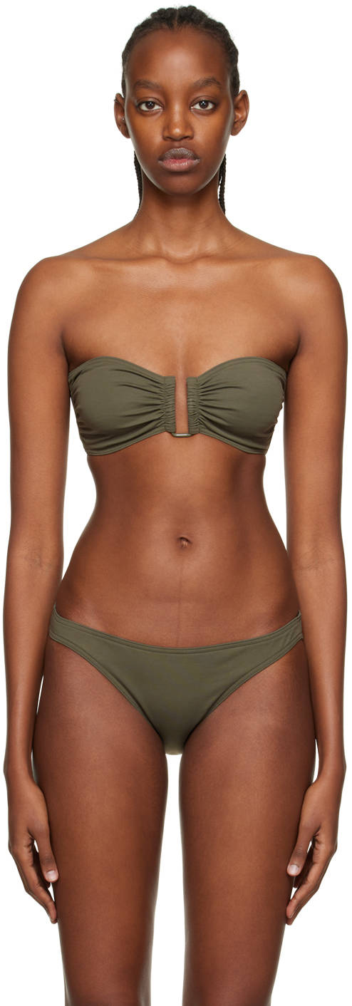 Eres Olive Green Bandeau Wallpaper