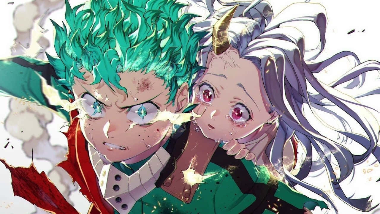 Eri And Deku My Hero Academia Wallpaper