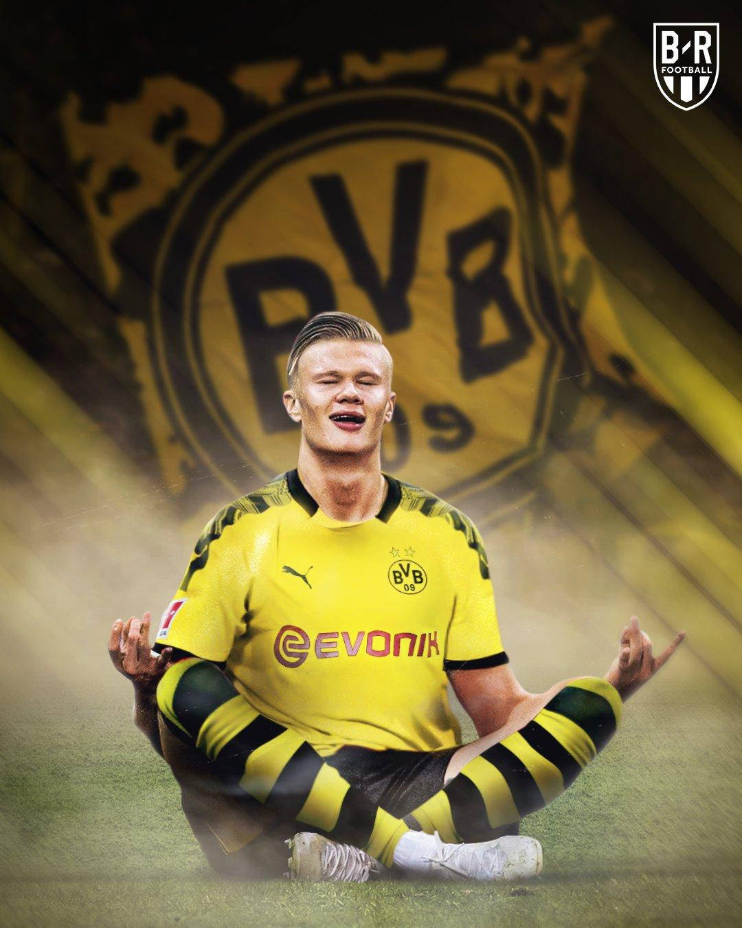 Erling Haaland Of Borussia Dortmund Wallpaper