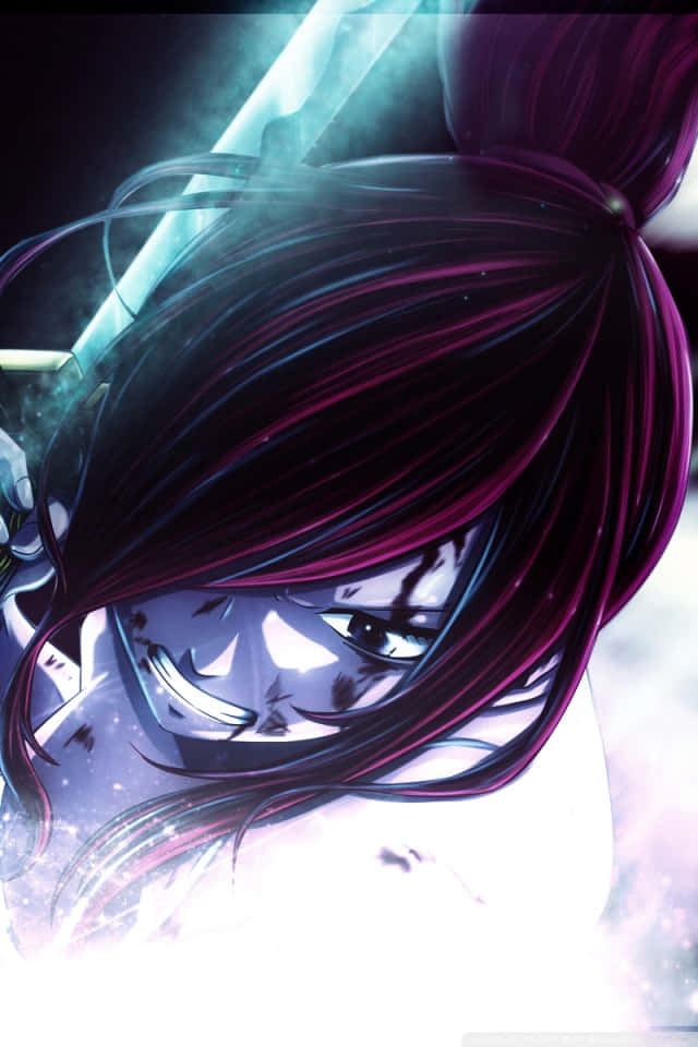 Erza Scarlet Fights For Justice - Fairy Tail Wallpaper