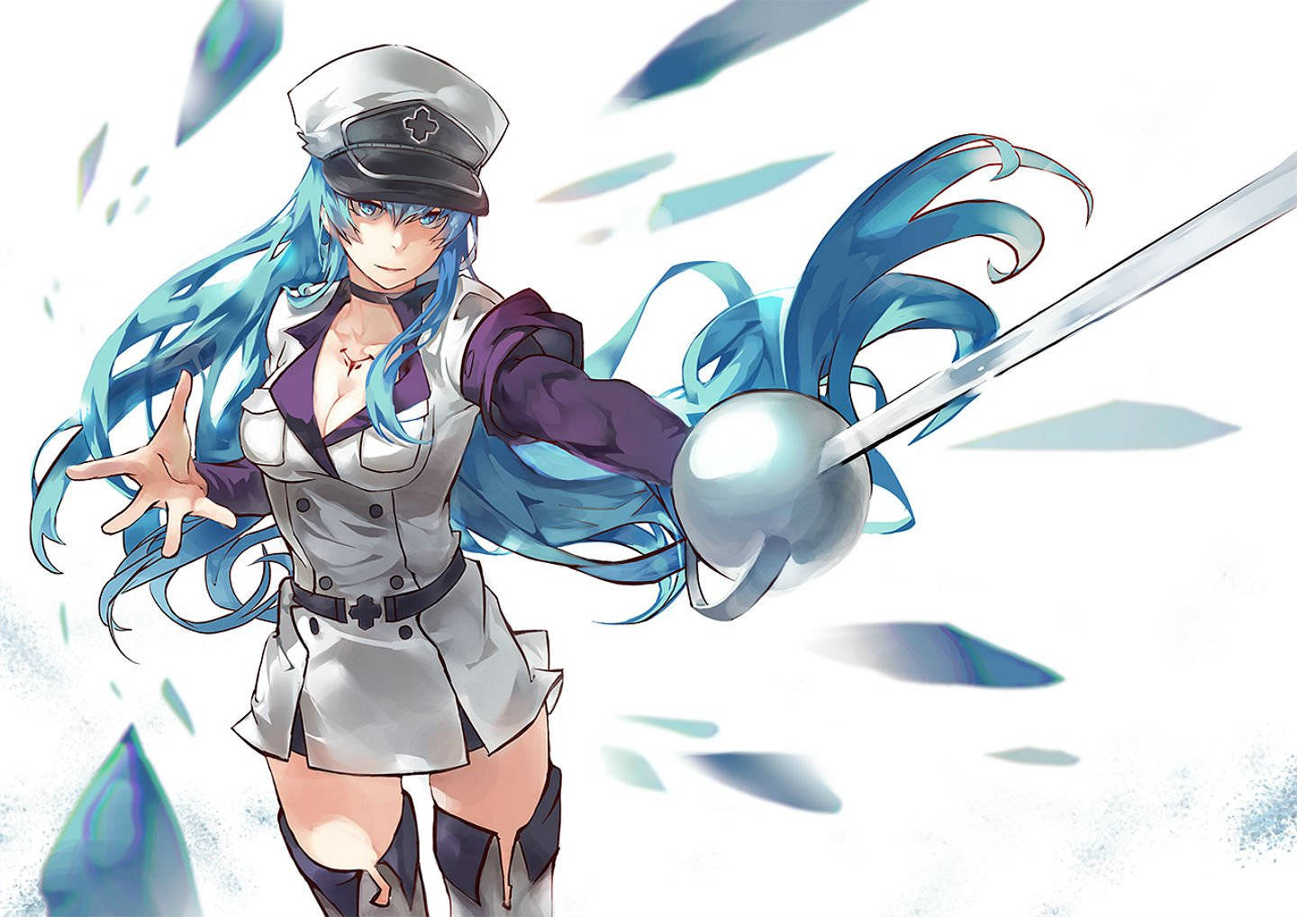 Esdeath With Rapier Wallpaper