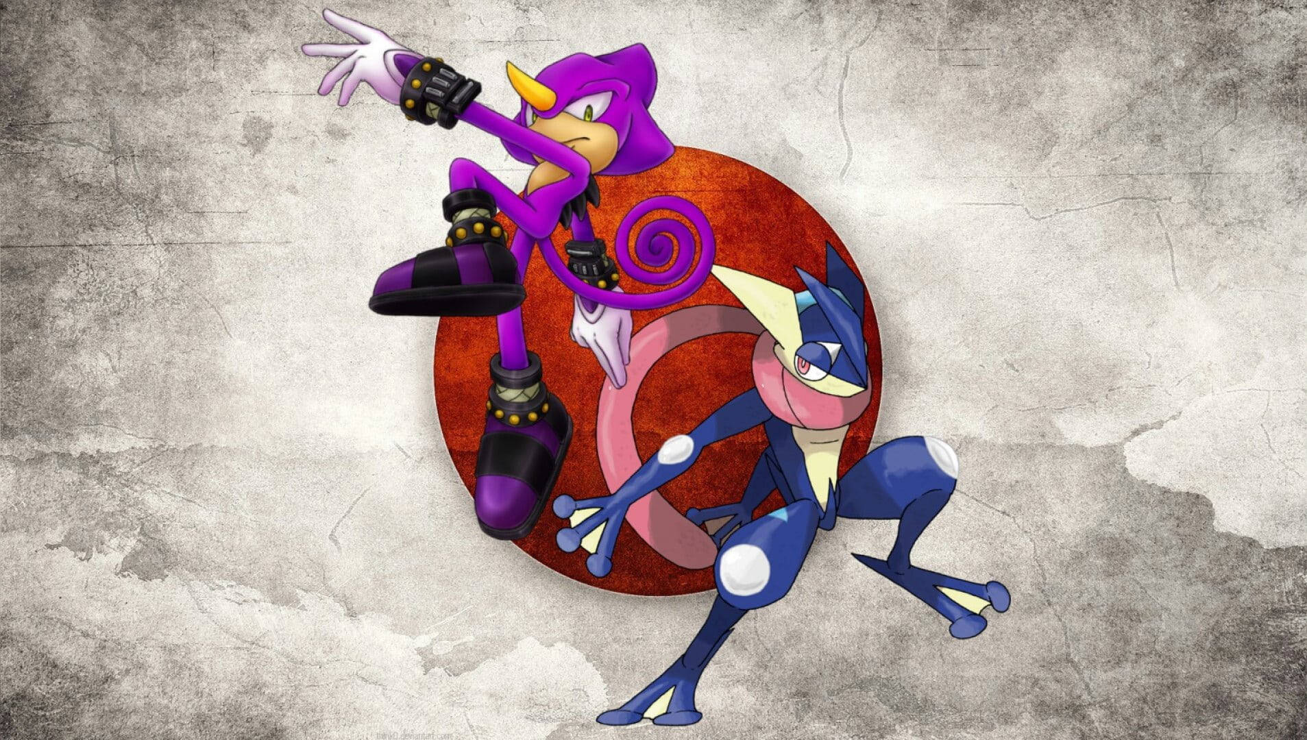 Espio The Chameleon And Blue Toad Wallpaper