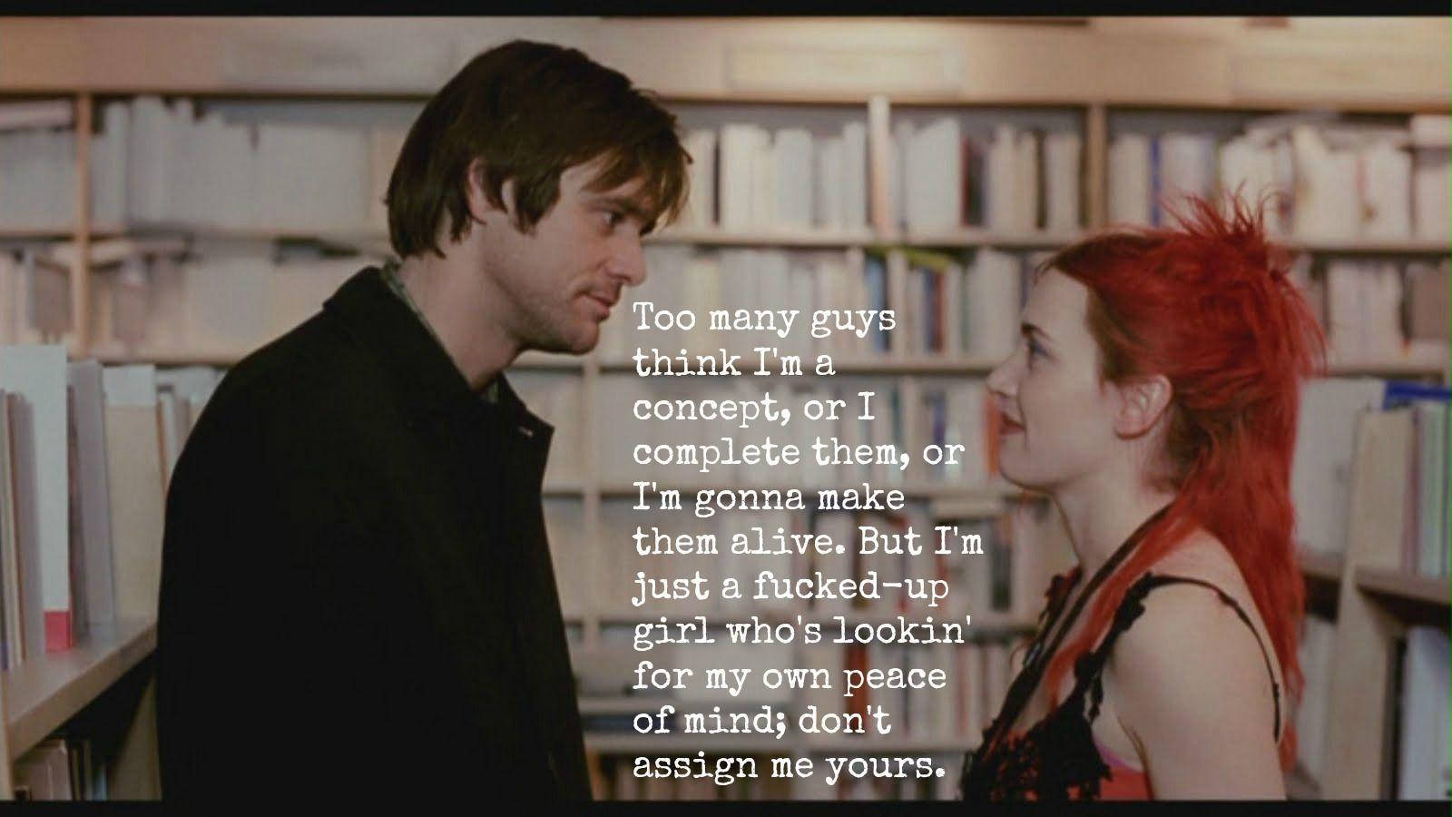 Eternal Sunshine Of The Spotless Mind Kate Winslet Quote Wallpaper