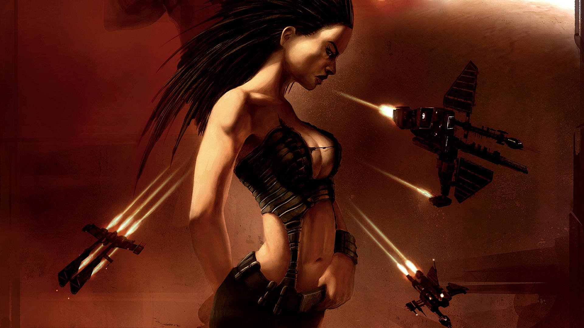 Eve Online Cyberpunk Fashion Wallpaper