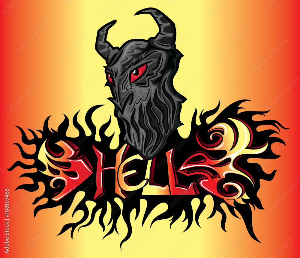 Evil Demon Hell Word Wallpaper