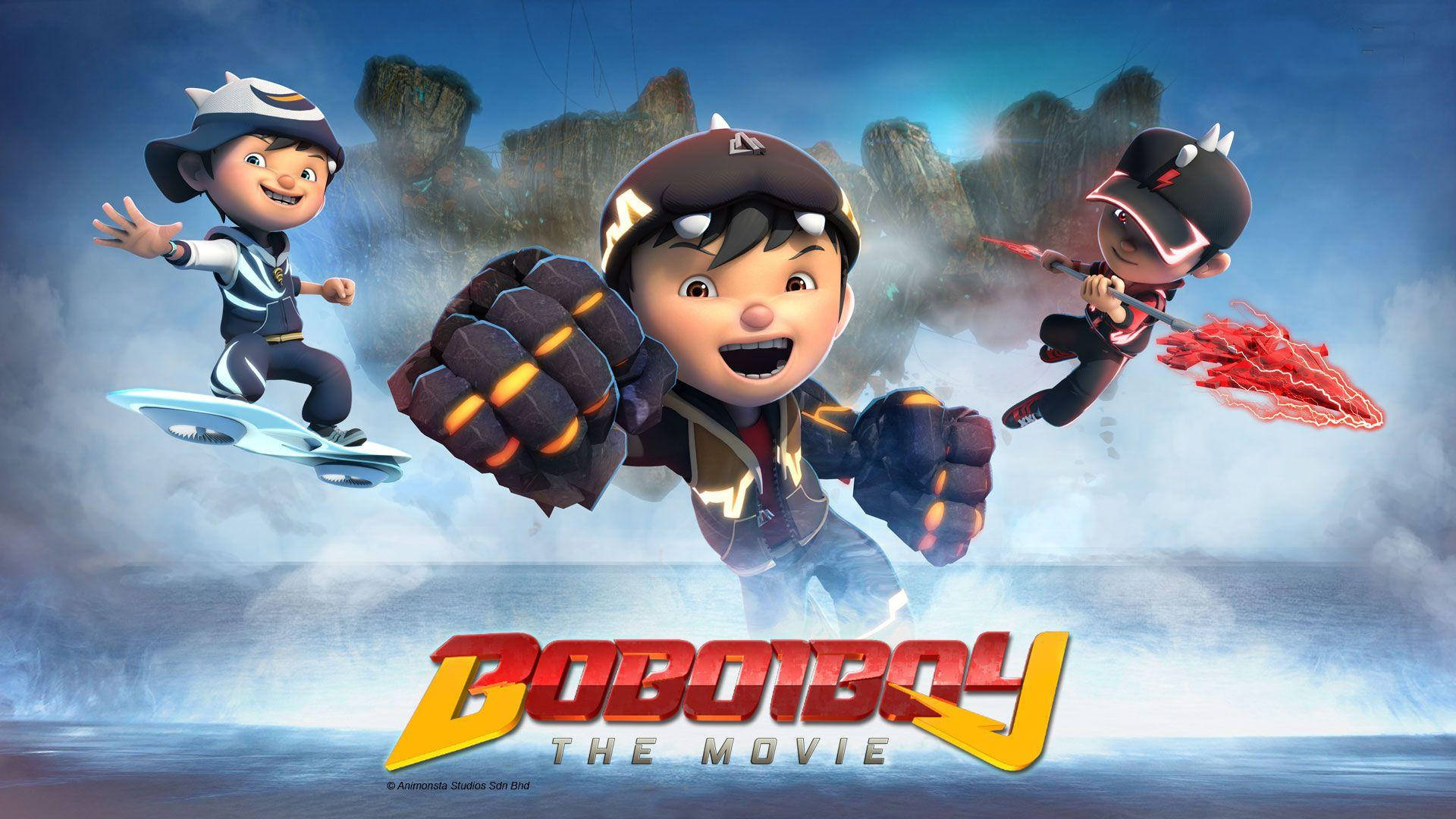 Exciting Action-packed Boboiboy Movie Poster. Wallpaper