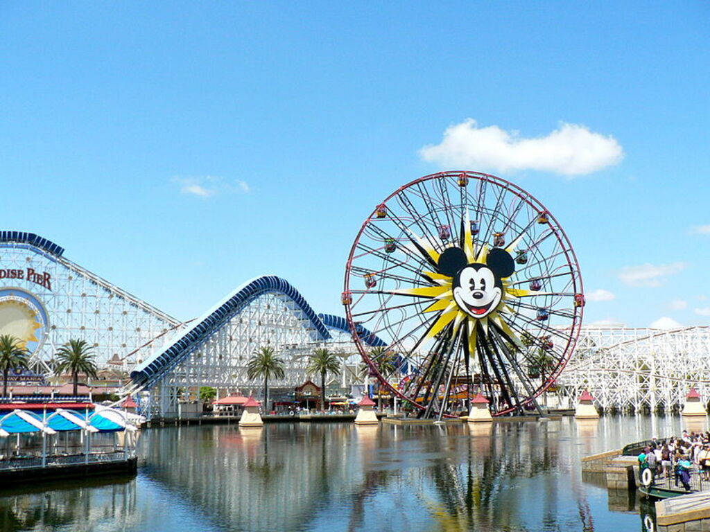 Experience The Magic Of Pixar Pier In Anaheim Wallpaper