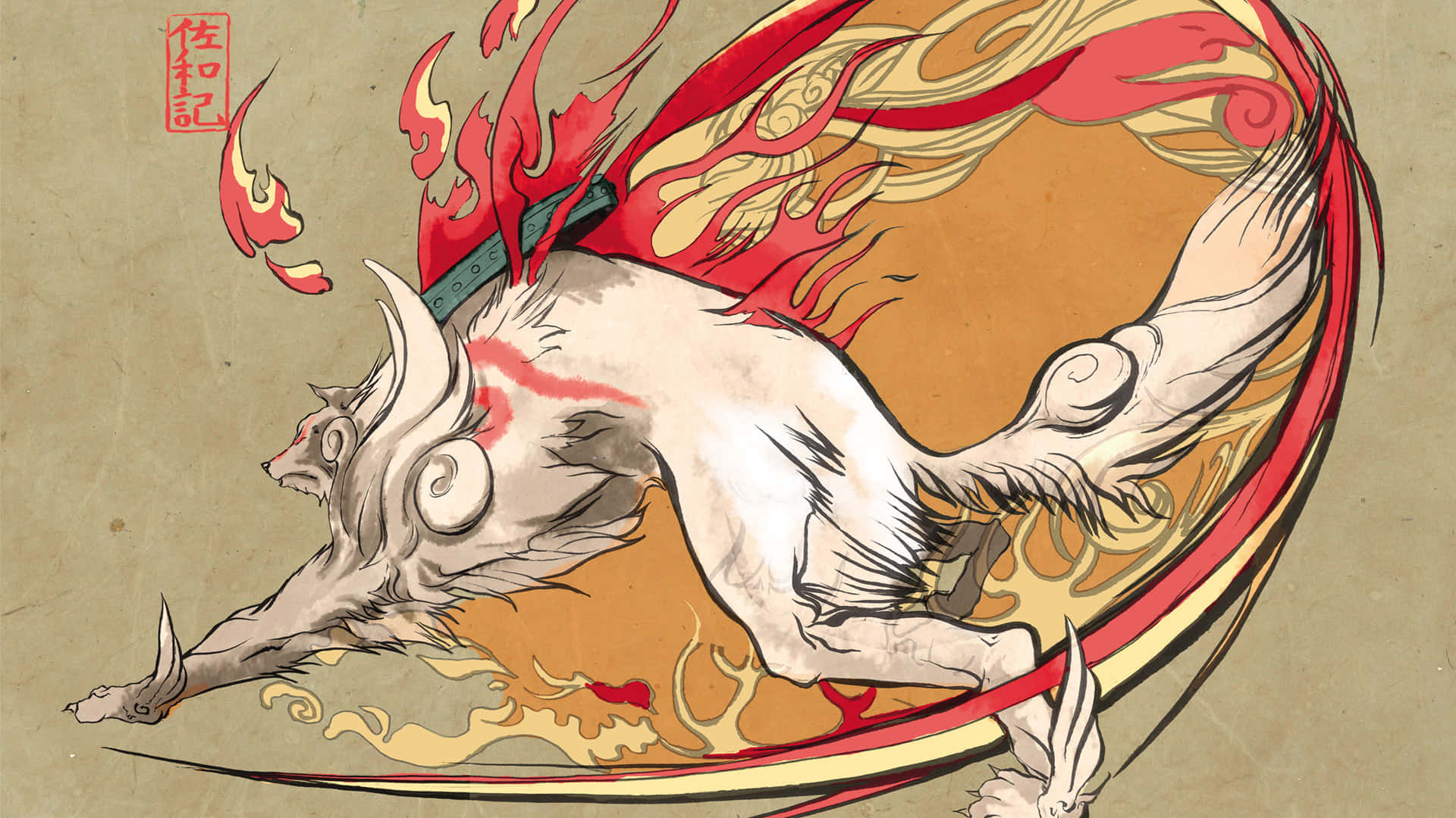 Experience The Wonder Of Okami Hd. Wallpaper