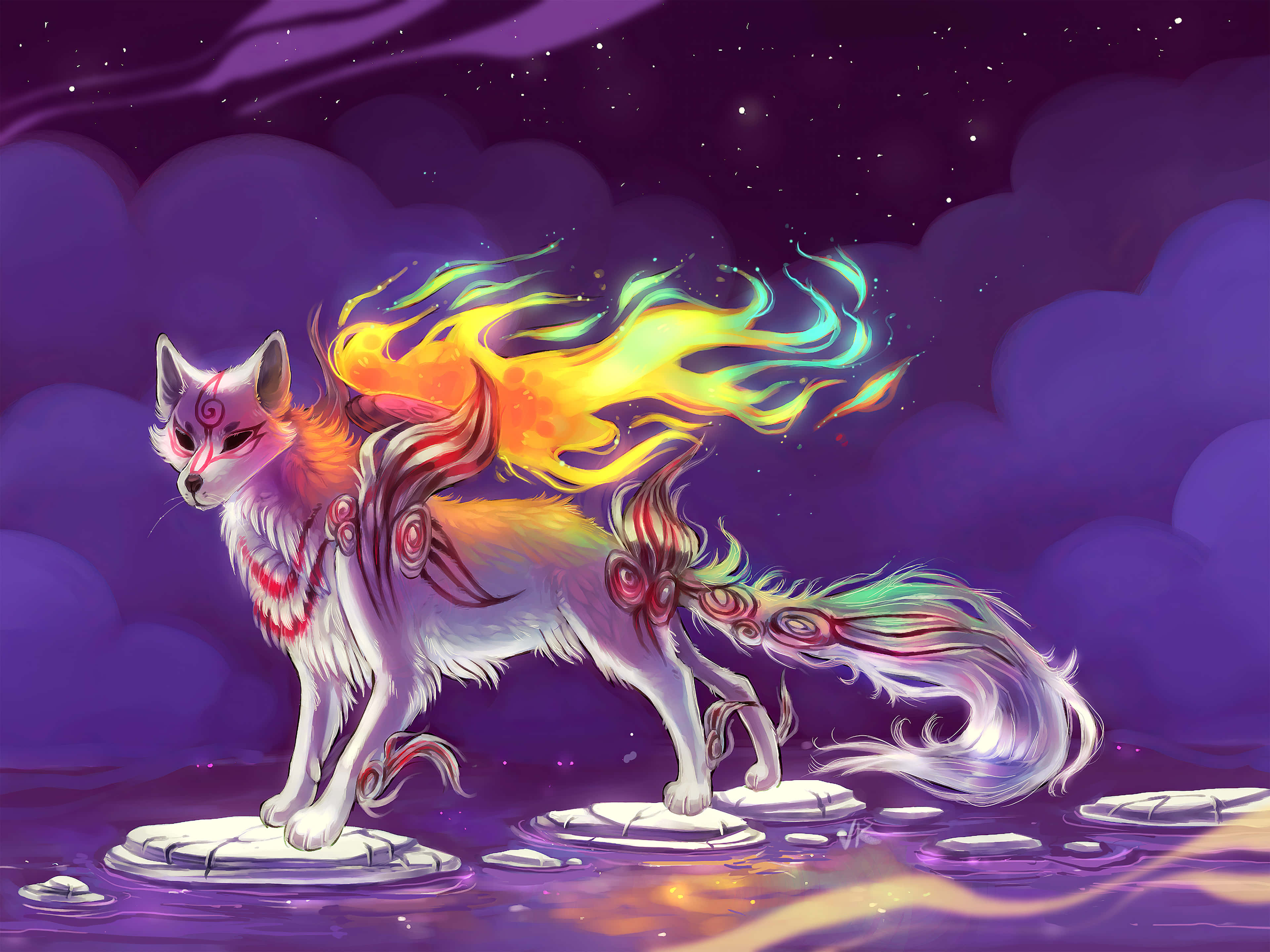 • Experience Vibrant World Of Okami Hd Wallpaper