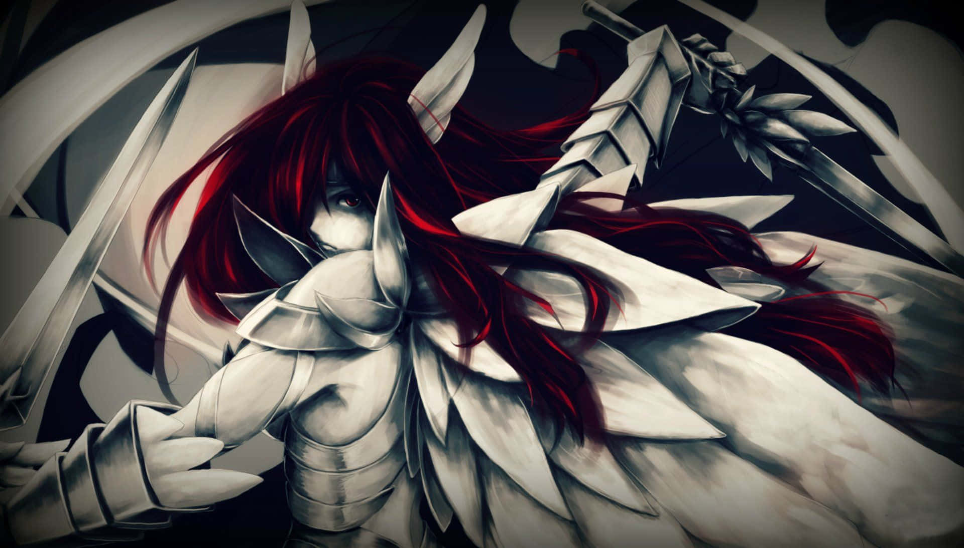Explore The Adventure Awaiting With Erza Scarlet Wallpaper