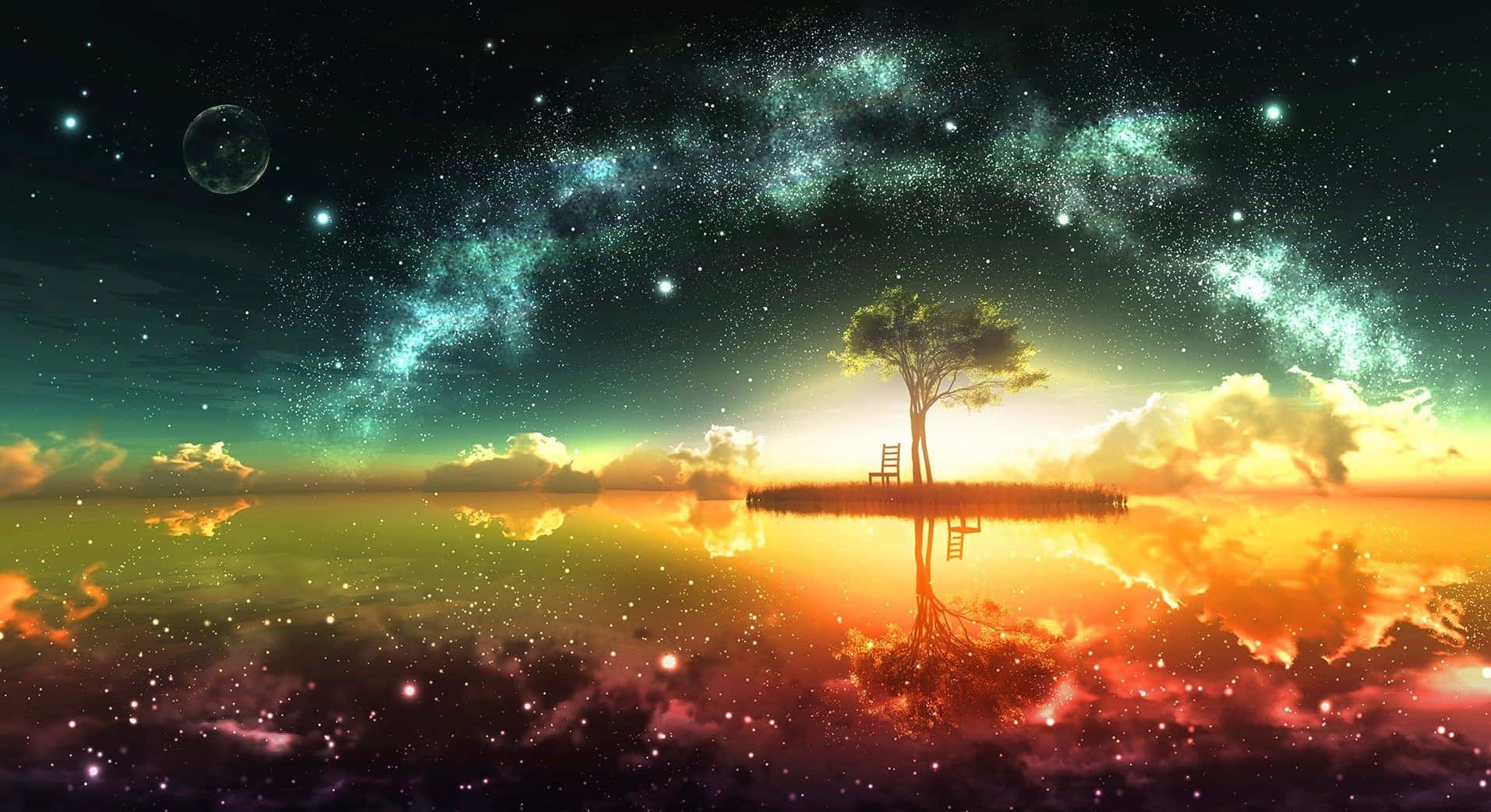 Explore The Depths Of A Never-ending Fantasy Universe Wallpaper