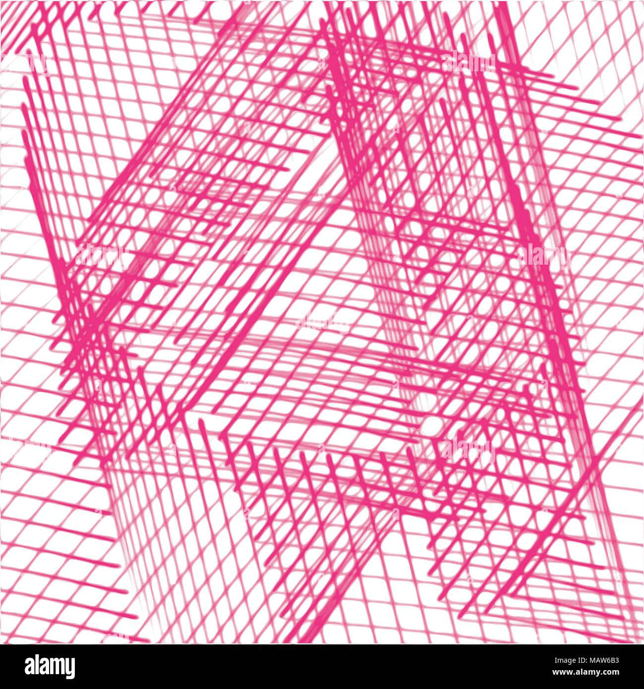 “explore The Possibilities Of A Bold Pink Grid” Wallpaper