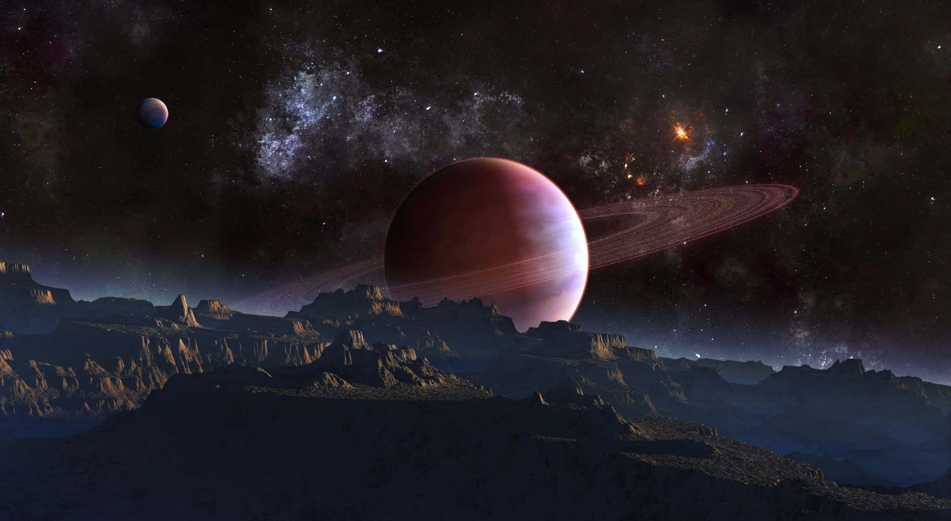 Explore The Vastness Of Fantasy Space Wallpaper