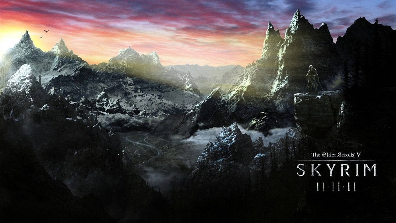 Exploring The Lands Of Skyrim In Ultra Hd Wallpaper