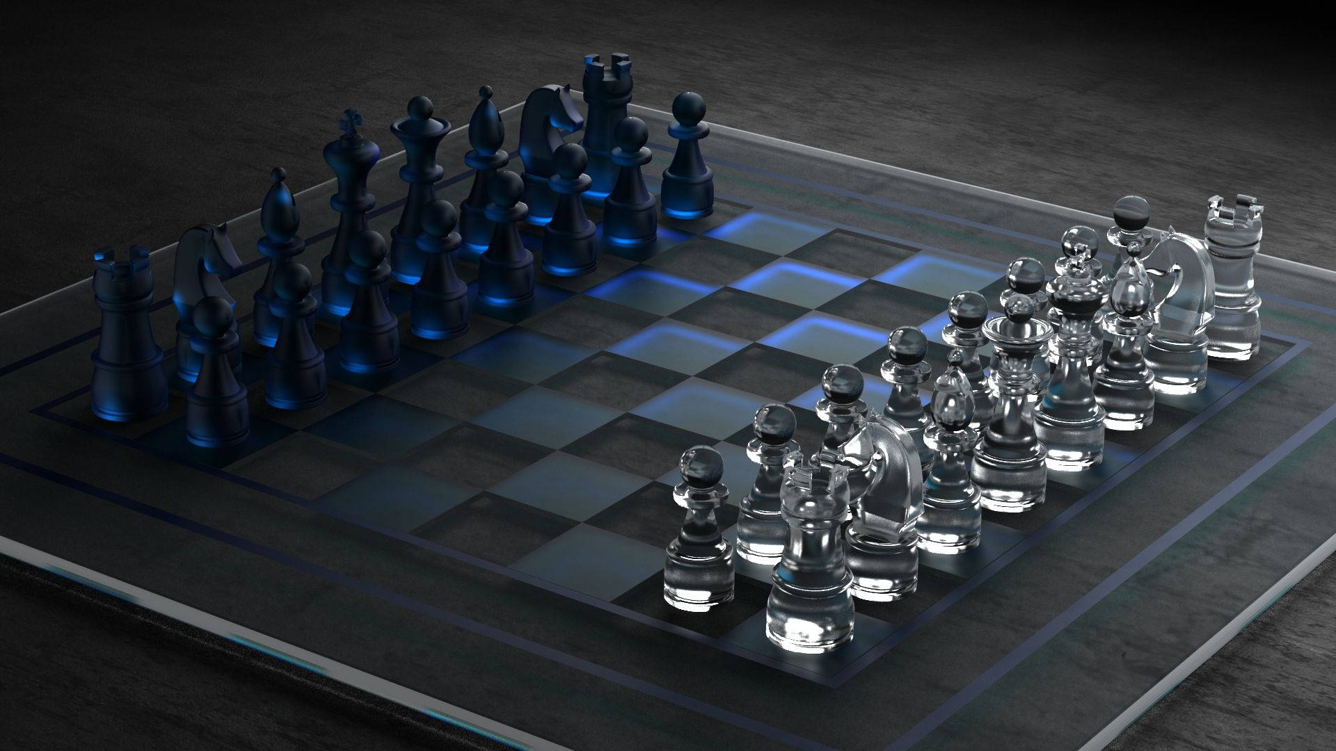 Exquisite 3d Chessboard On An Android Screen Wallpaper