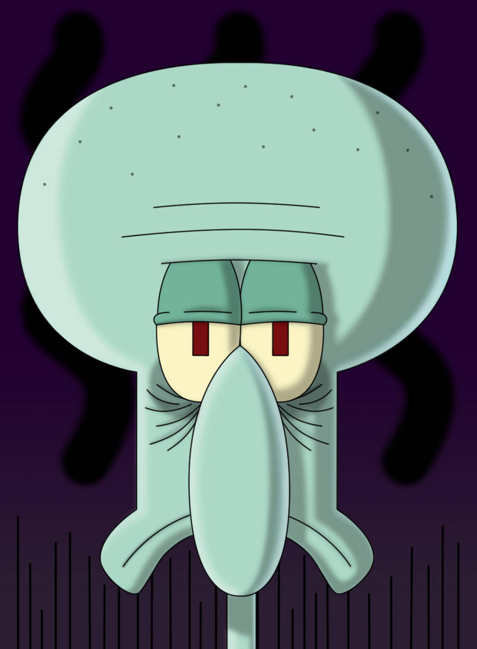 Extremely Sad Squidward Wallpaper