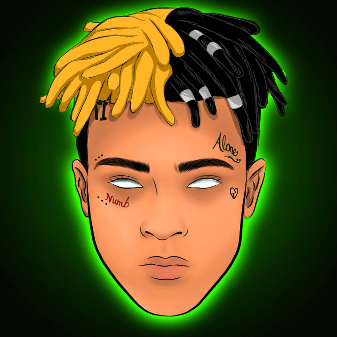 How To draw X tentacion with mask - YouTube