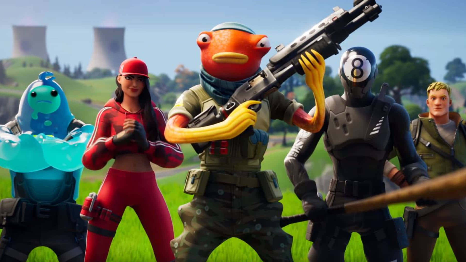 Face The Freshness With Fortnite's Fishstick Wallpaper