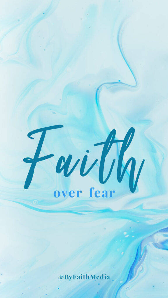 Faith Over Fear Inspirational Background Wallpaper