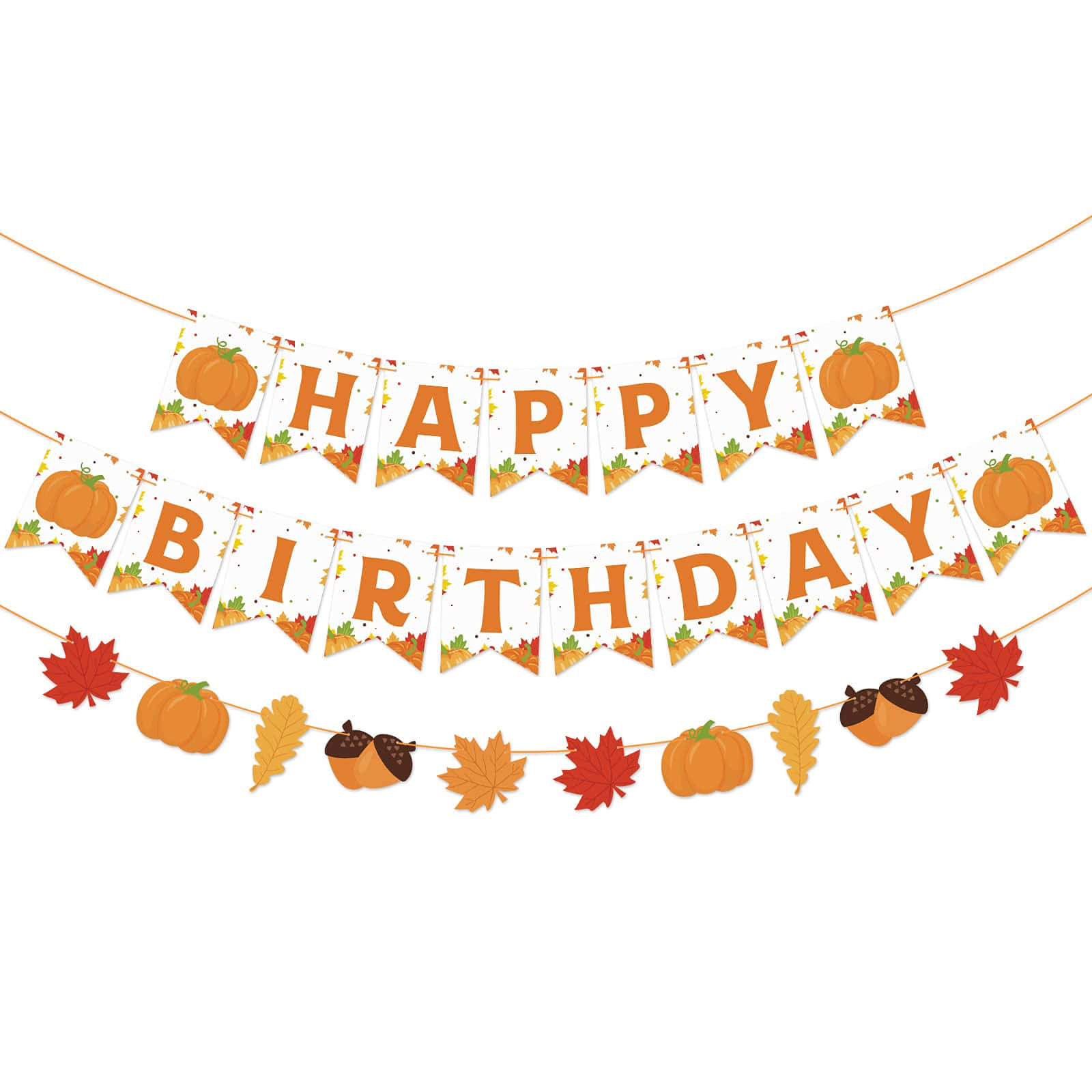 Fall Birthday With Acorns Wallpaper