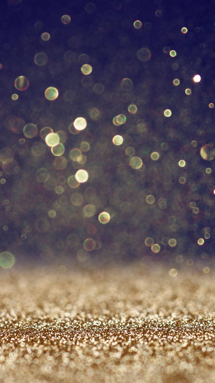 Falling Gold Glitter Sparkle Iphone Wallpaper