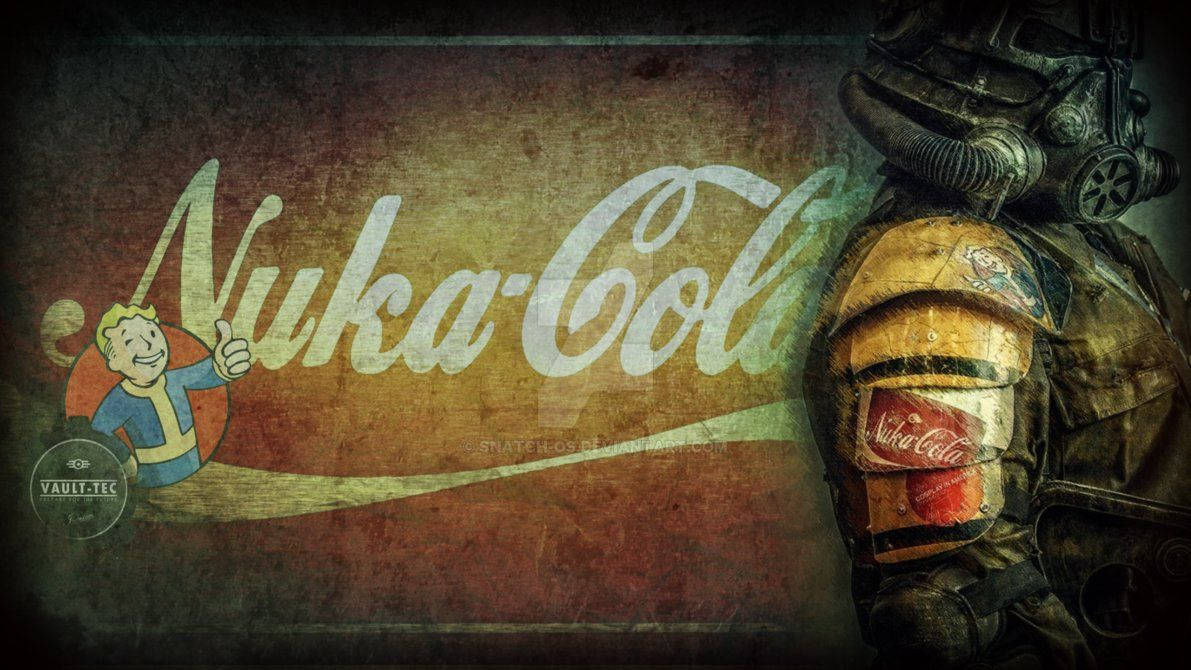 Fallout 4 Nuka Cola Vintage Billboard Wallpaper
