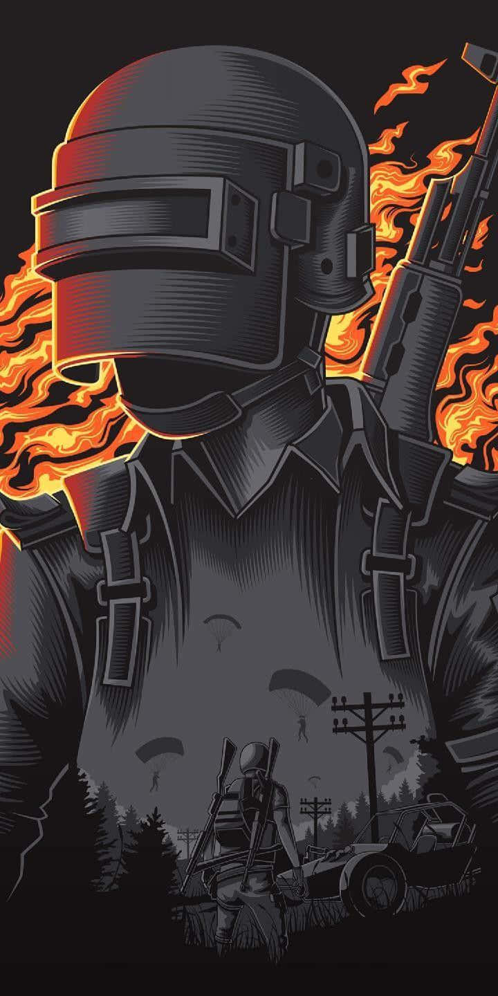 Fanart Illustration Pubg Iphone Wallpaper