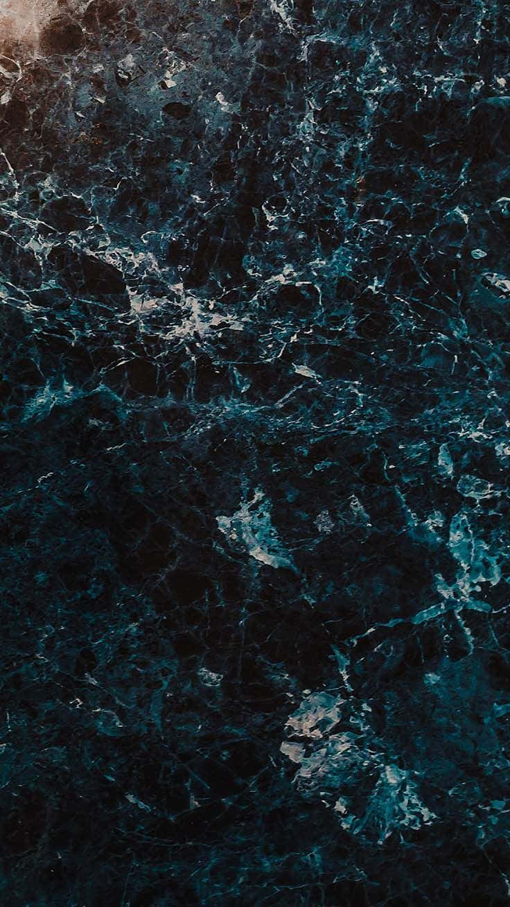 Fancy Dark Blue Marble Phone Wallpaper