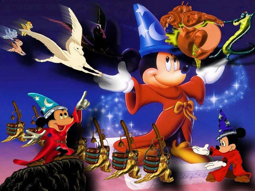 Fantasia Mickey Magic Sorcery Wallpaper