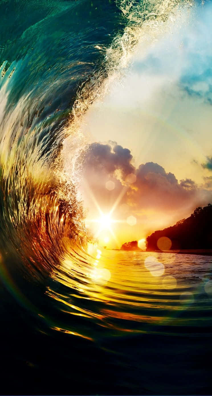 Fantastic Ocean Wave Iphone Wallpaper