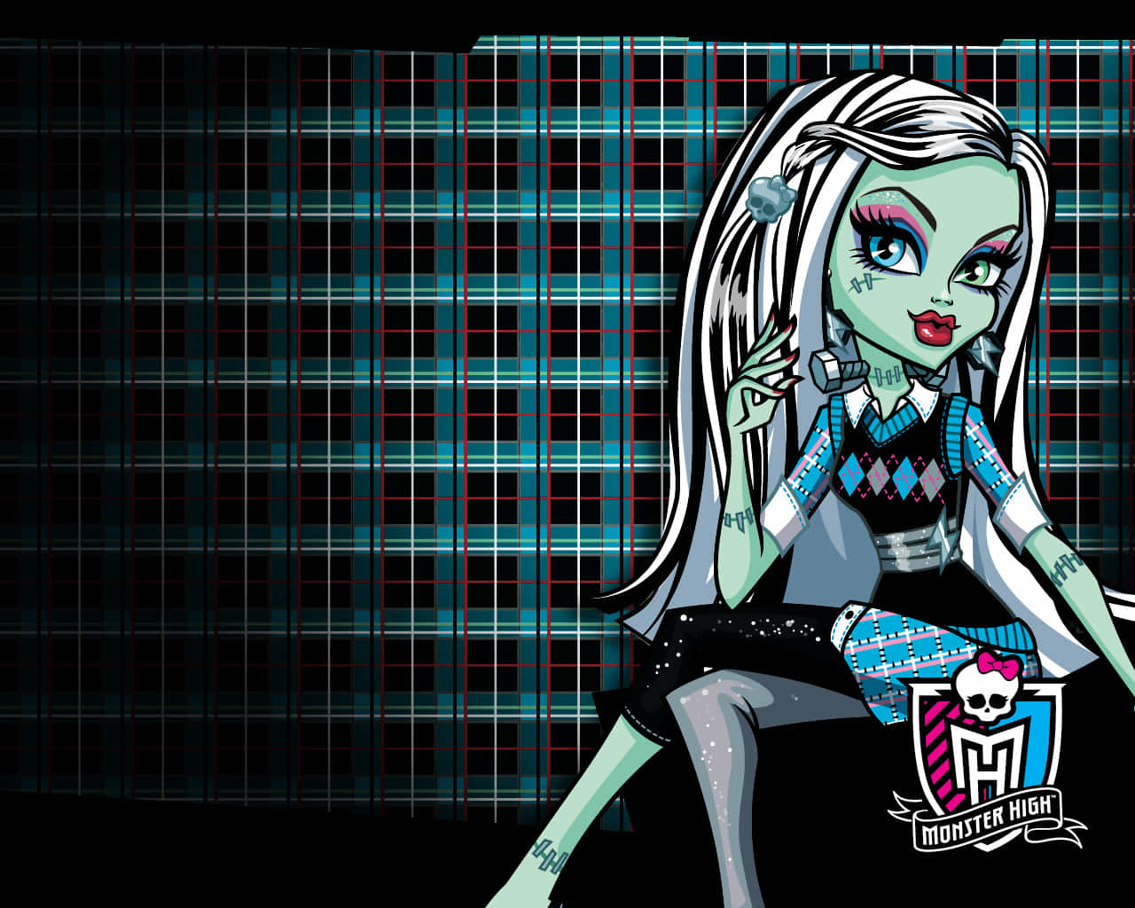 Fashionista Frankie Stein Comes To Life In This Monster High Wallpaper Wallpaper