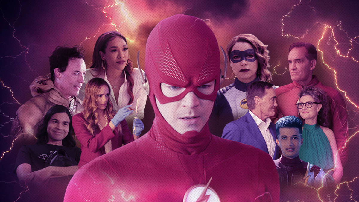 Fast Superhero The Flash Cast Wallpaper