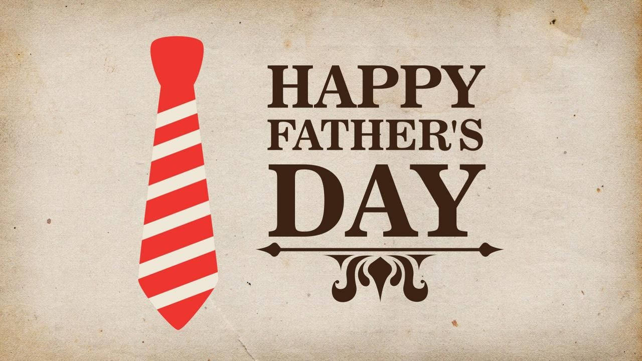 Father's Day Greeting With Necktie Wallpaper